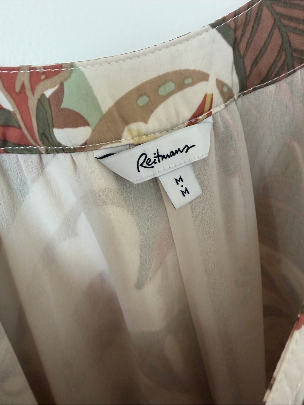 Reitmans Tropical Leaf Print flowy Sundress - size M - Picture 3 of 3